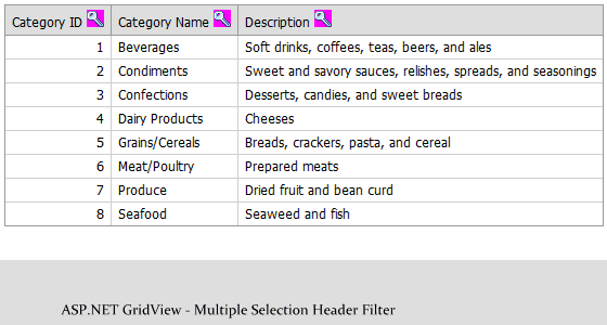 ASPxGridView Multiple Selection Header Filter