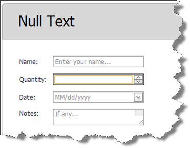 Image: New Features - NullTextStyle and FocusedStyle