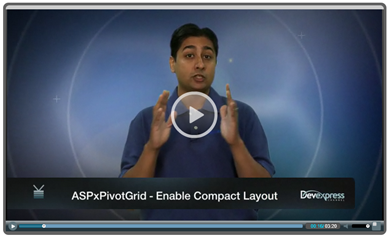 Video: ASPxPivotGrid Compact Layout