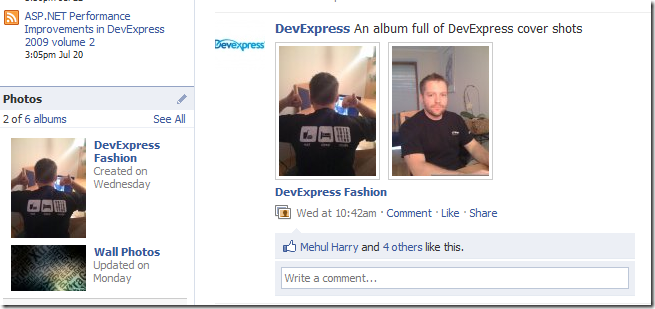 Facebook DevExpress TShirt