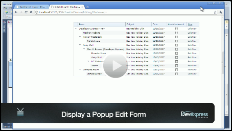 ASP.NET TreeList - Display a Popup Edit Form