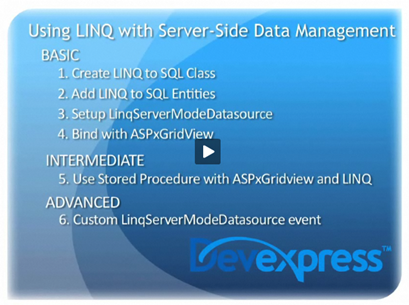 Video: LINQ and ASPxGridView