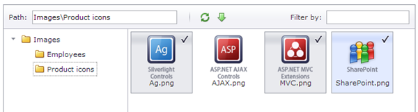 DevExpress ASP.NET File Manager - Multiple Selection