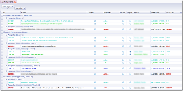 DXSupport screen