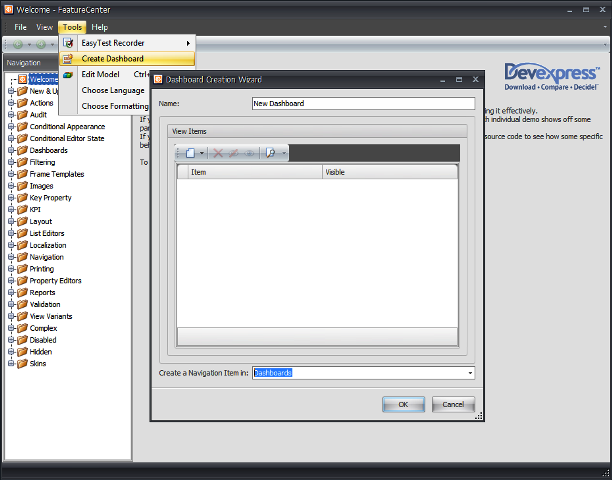 Create Dashboard Create Dashboard