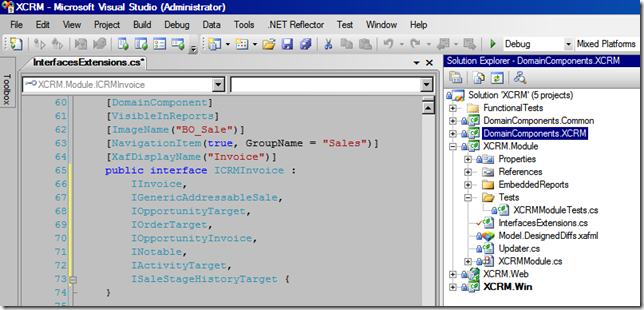 Example domain compontent