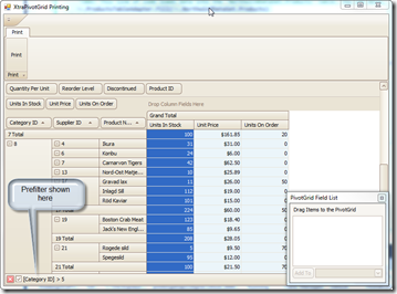 End user definable filters are built into the XtraPivotgrid