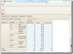 The runtime view with fields moved around by the user