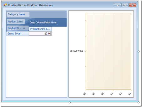 You can visualy design the XtraPivotGrid at design time and runtime