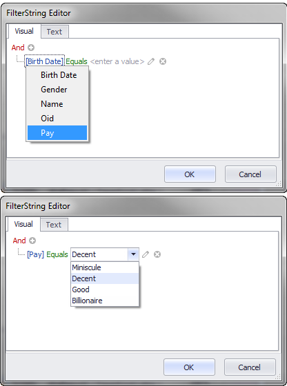 FilterString Editor Window