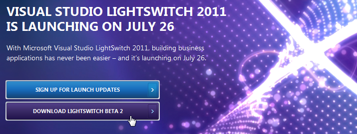 Visual Studio LightSwitch download