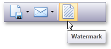 The Watermark button in the Document Preview for WPF and Silverlight