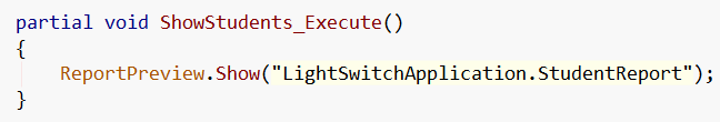 LightSwitch Code
