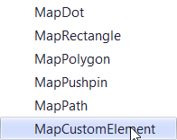 WinForms Map Control Map Elements
