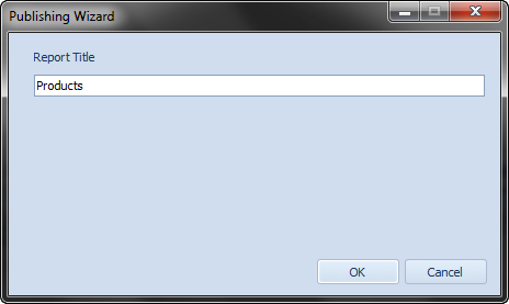 Report Publishing Wizard