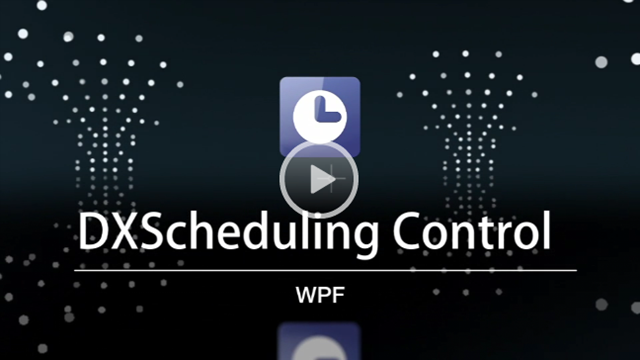 WPF Scheduler Control