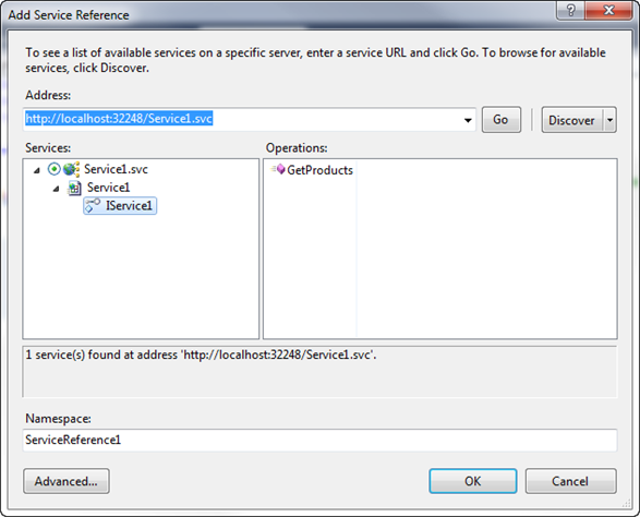 Add Service Reference