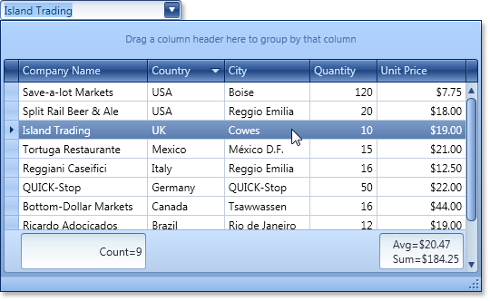 DevExpress_Silverlight_WPF_LookUpEdit