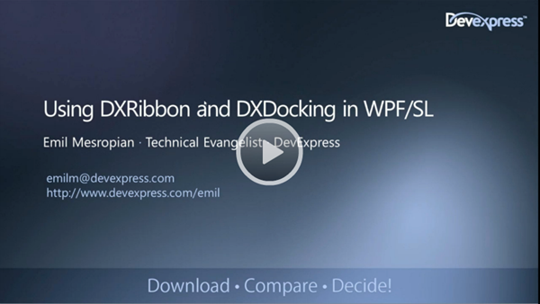 DevExpress_Silverlight_WPF_Ribbon_Docking_Webinar