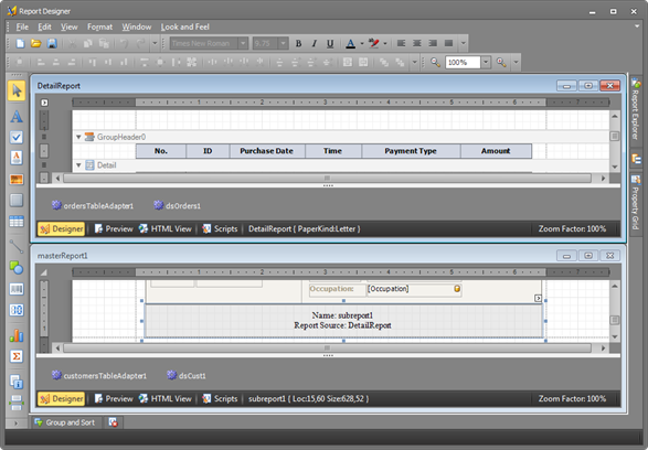 Report_Designer_MDI_Tile_Horizontal