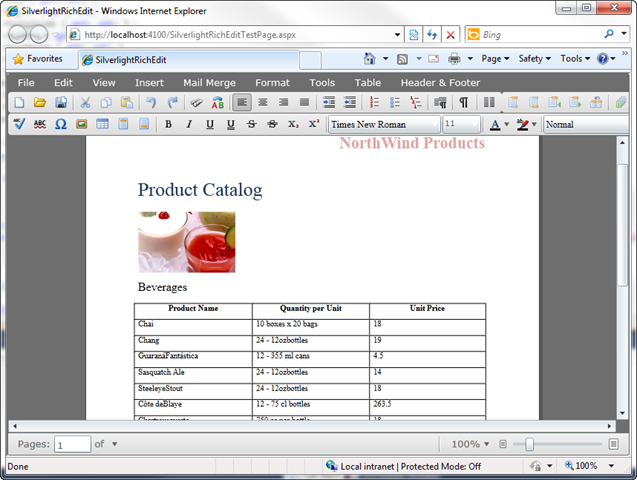 SL4 RTF Tables