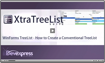 XtraTreeListConventionalView