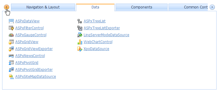 ASP.NET Tab Control Scrolling
