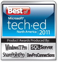 Best of Tech Ed 2011 Awards - DevExpress