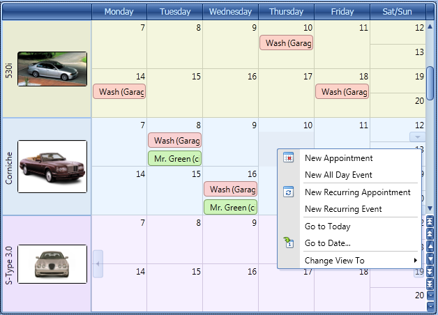 WPF Month View - Scheduler Control
