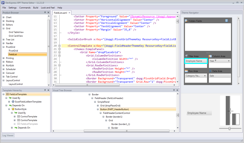 WPF Theme Editor XAML