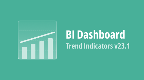 DevExpress BI Dashboard — Trend Indicators (v23.1)