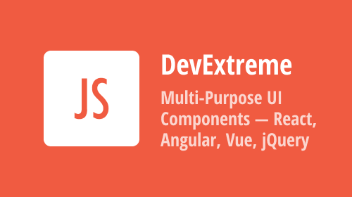 DevExtreme Multi-Purpose UI Components — Angular, React, Vue, and jQuery 