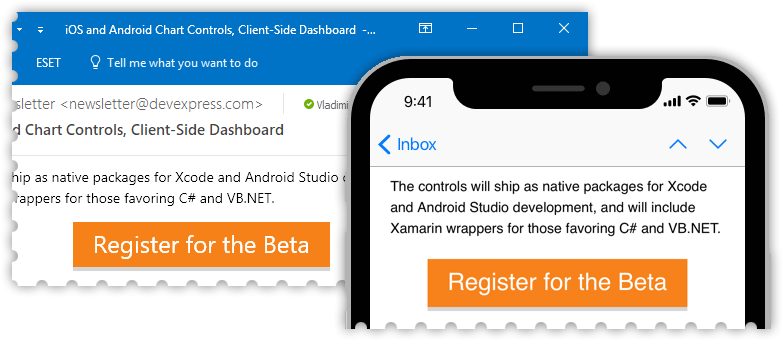 Buttons rendered with tables: HTML emails