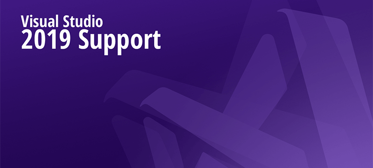 Visual Studio 2019 Support