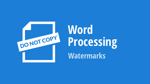 Word Processing: WinForms, WPF, Office File API – Watermarks (v21.1)