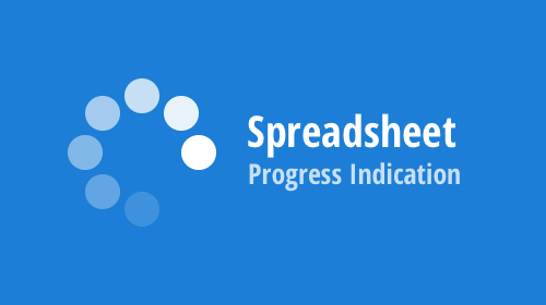.NET Spreadsheet (WinForms, WPF, Office File API) – Progress Indication (v21.1)