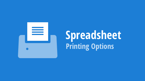 .NET Spreadsheet (WinForms, WPF, Office File API) – Printing Options