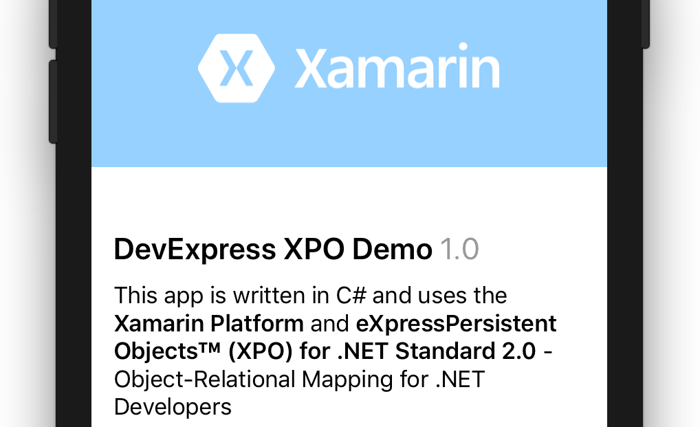 XPO for .NET Core 2