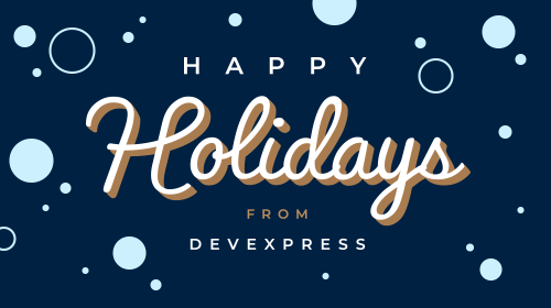 Happy Holidays from the DevExpress Reporting Team - Demo with Material Design Theme Inside