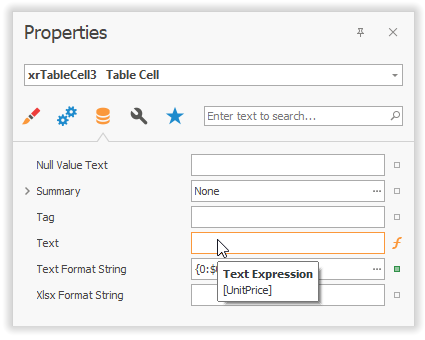 Properties Panel - Expression Tooltips