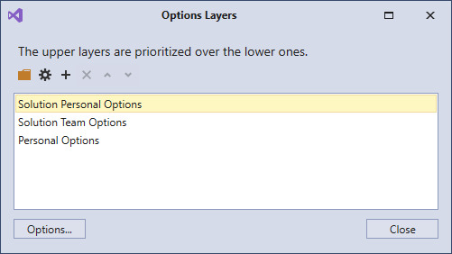 CodeRush for Visual Studio – New Options Layers