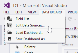 Edit Dashboard Data Sources