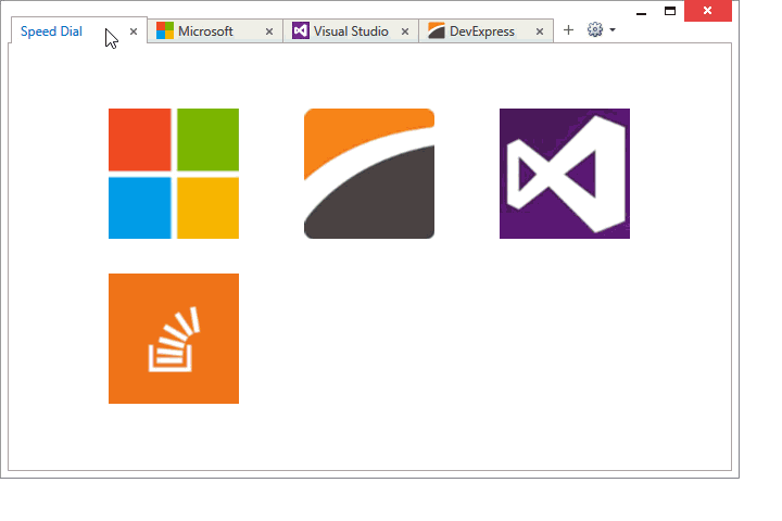 WPF Tab Control - Browser Inspired Tabbed UI