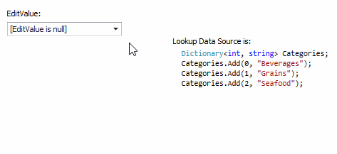 WinForms Lookup Dictionary Object
