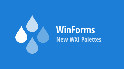 WinForms — New WXI Palettes and Survey