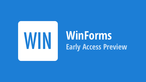 WinForms - Early Access Preview (v19.2)