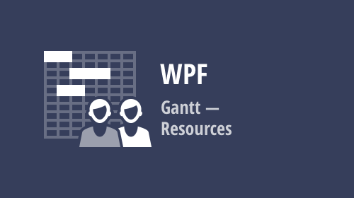 WPF Gantt - Resources (v20.1)