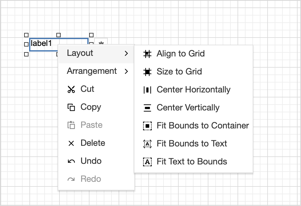 web-report-designer-context-menu