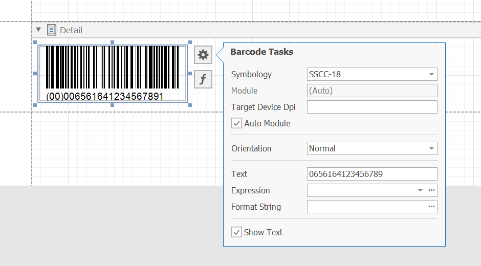 DevExpress Serial Shipping Container Code Barcode Tasks